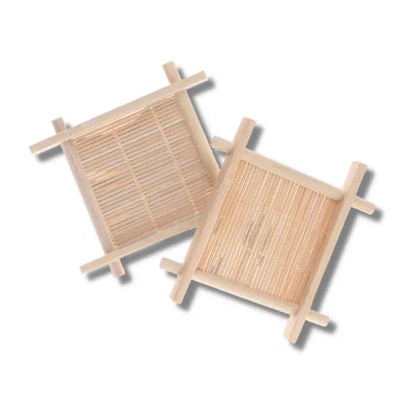 Porte savon Bambou Naturel carré