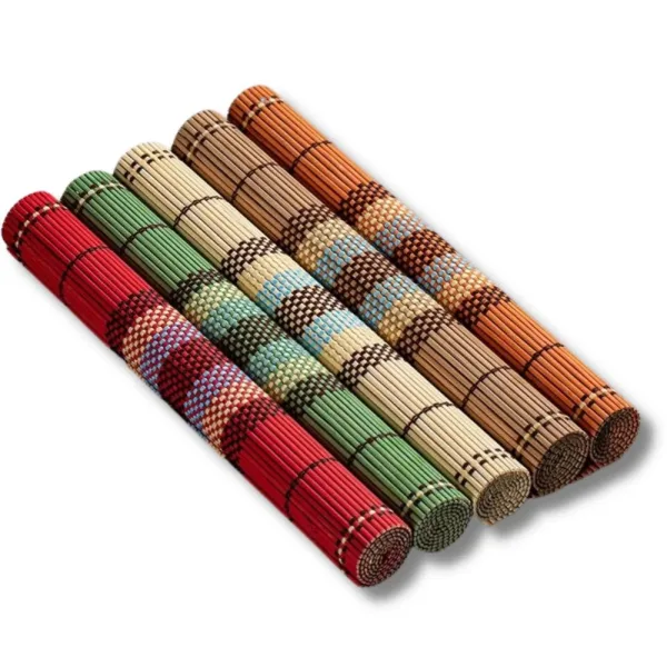 Set de table Bambou coloré