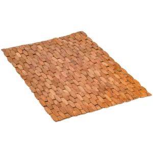 Tapis salle de bain Bambou Hexagone